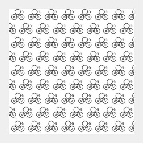 Bicycle Vector Pattern Square Art Prints PosterGully Specials