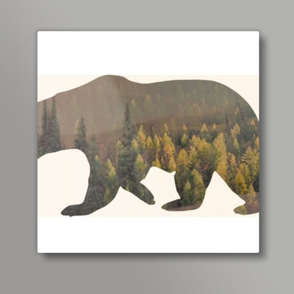 Bear with me Square Art Prints