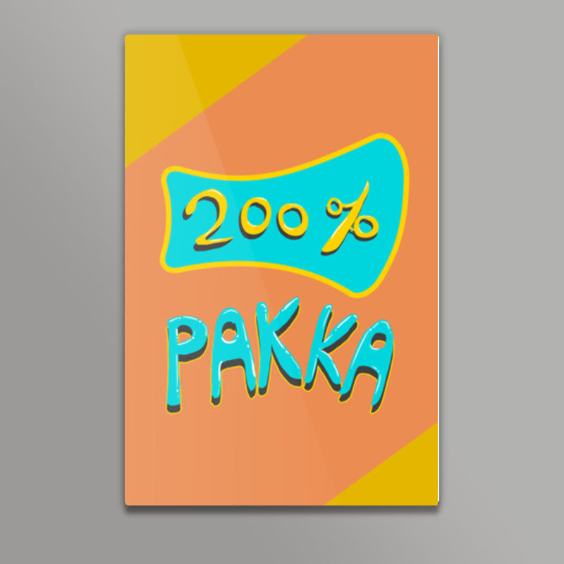 200% Pakka (Texture Back) Wall Art