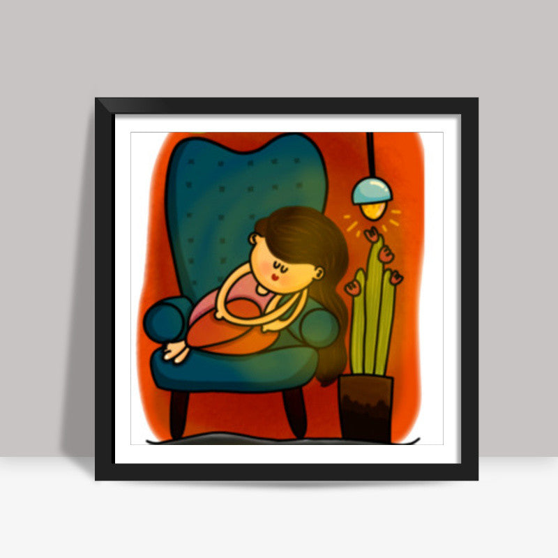 The Cozy Corner Square Art Prints