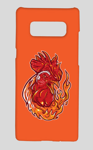 Rooster On Fire Samsung Galaxy Note 8 Cases