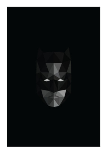 Batman low poly Wall Art