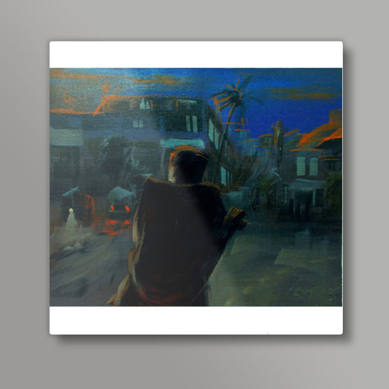 Kuthar Junction - Painting Square Art Prints