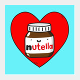 Love Nutella Square Art Prints