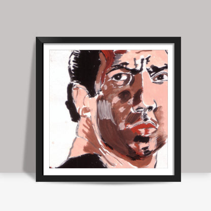 Bollywood superstar Sunny Deol proves that a wounded man is a dangerous man Square Art Prints