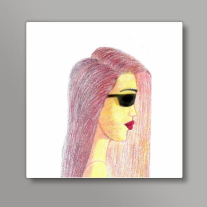 girl Square Art Prints