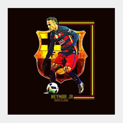 Neymar Jr - FC Barcelona Square Art Prints