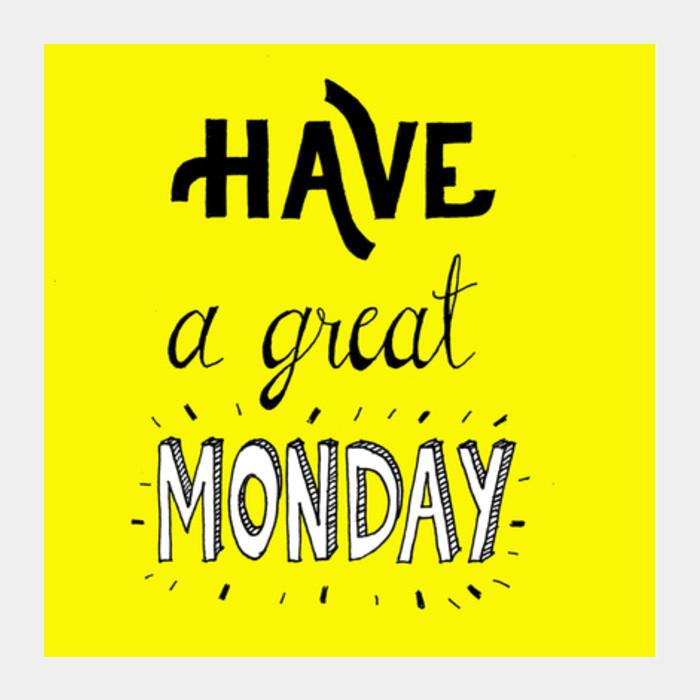 Happy Monday Square Art Prints PosterGully Specials