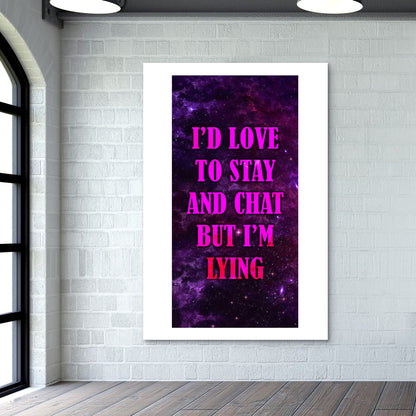 Lying Wall Art