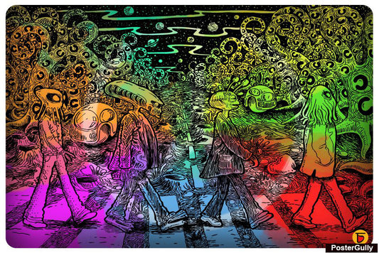 Wall Art, The Alien Beatles Artwork