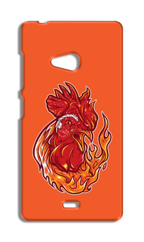 Rooster On Fire Nokia Lumia 540 Cases