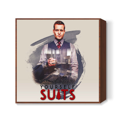 Suits | Harvey Specter Quote Square Art Prints