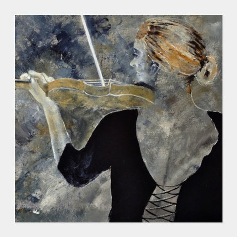 violinist 65 Square Art Prints