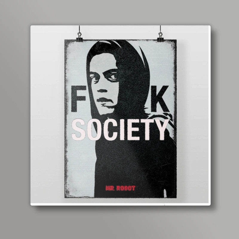 Mr. Robot TV Show Square Art Prints