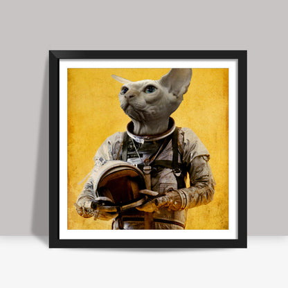 Proud astronaut Square Art Prints