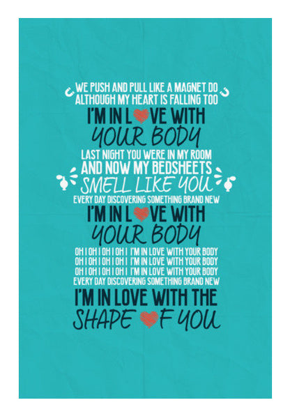 Shape of You by Ed Sheeran Wall Art