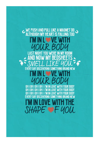 Shape of You by Ed Sheeran Wall Art