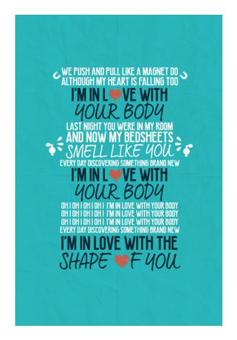 PosterGully Specials, Shape of You by Ed Sheeran Wall Art