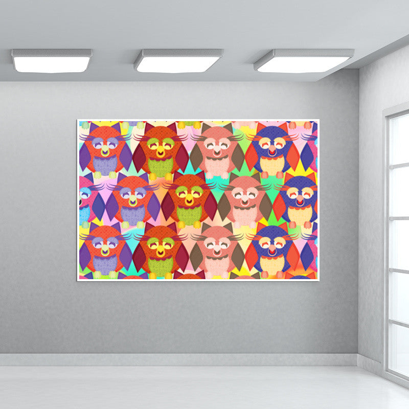 Crazy Owls!! Wall Art