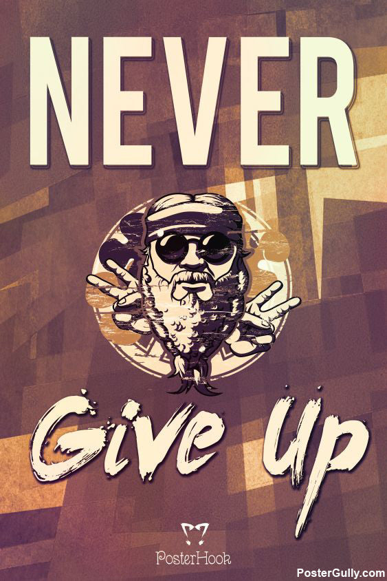 Brand New Designs, Never Give Up Artwork