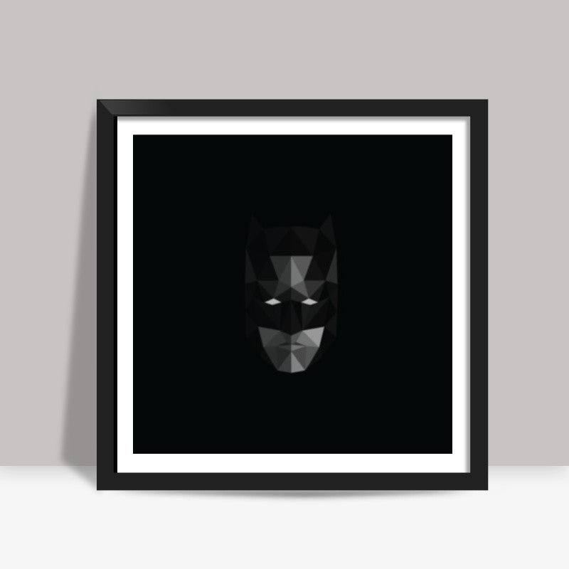 Batman low poly Square Art Prints