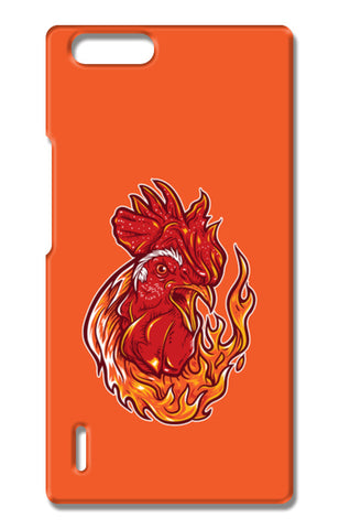 Rooster On Fire Huawei Honor 6X Cases