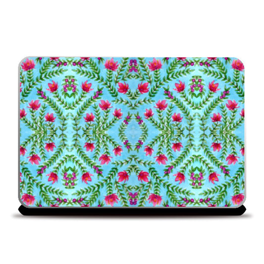 Beautiful Pink Spring Flowers Pattern Laptop Skins