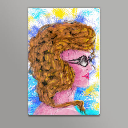 RADIANCE #beauty #girl #summer #colorful #woman #people #painting #sketches Wall Art