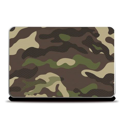 Camouflage Green Brown Laptop Skins