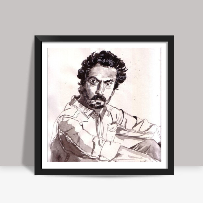 Nawazuddin Siddiqui is a versatile actor Square Art Prints