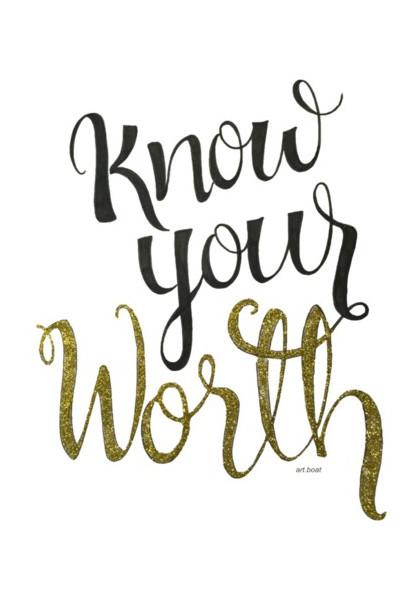 PosterGully Specials, know your worth Wall Art