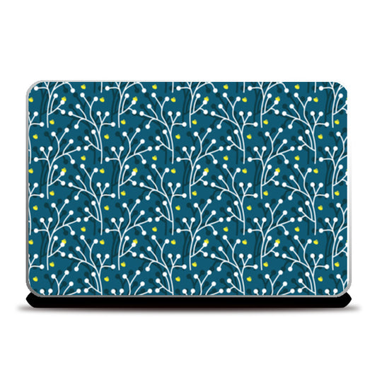 Night Flower Garden Pattern Laptop Skins