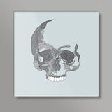 Lines Skull illustration  Square Art Prints