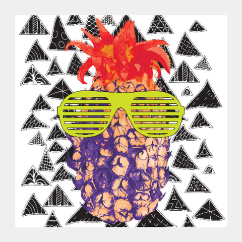 Square Art Prints, Pineapple Punk Square Art | Lotta Farber, - PosterGully