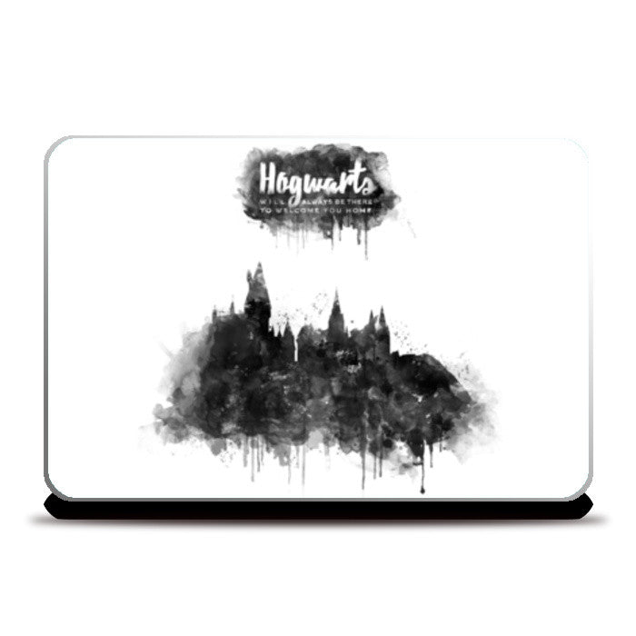 Harry Potter-Hogwarts B&W Laptop Skins