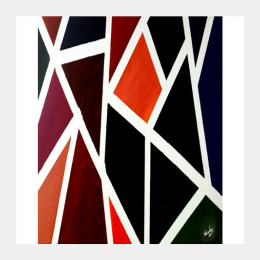 Shades | Abstract - Oil Painting Square Art Prints