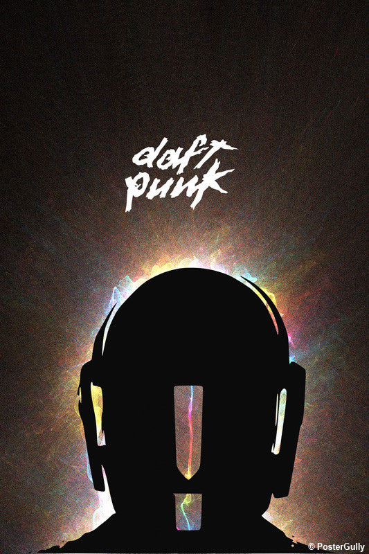 Wall Art, Daft Punk Flame Artwork