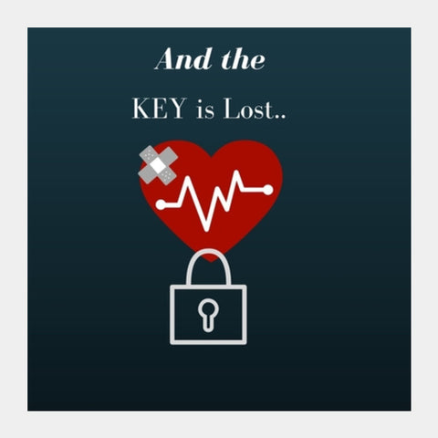 Key Is Lost Square Art Prints PosterGully Specials