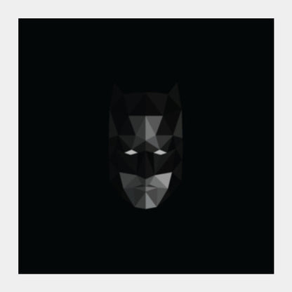 Batman low poly Square Art Prints