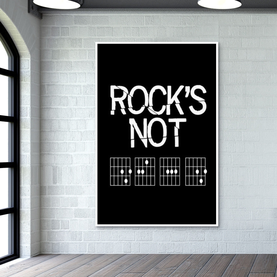 Rocks Not Dead | Horns Up Wall Art