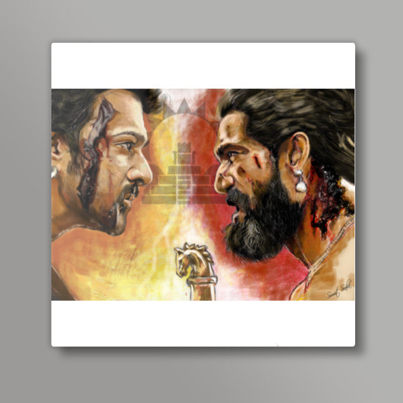 Baahubali Rage Square Art Prints