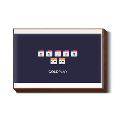 COLDPLAY Hymn For The Weekend Wall Art