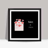 Love is in the air Square Art Prints