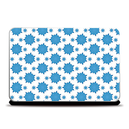 Blue Floral design  Laptop Skins