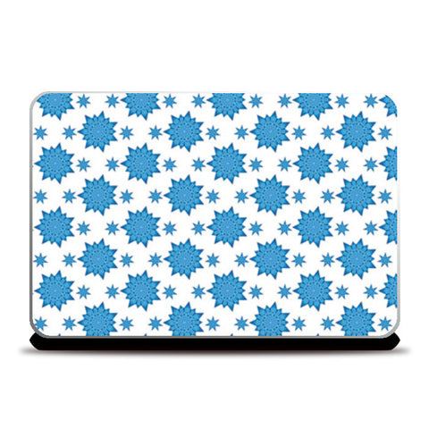 Blue Floral design  Laptop Skins