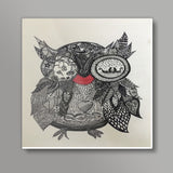 The Mystic Owl Square Art Prints