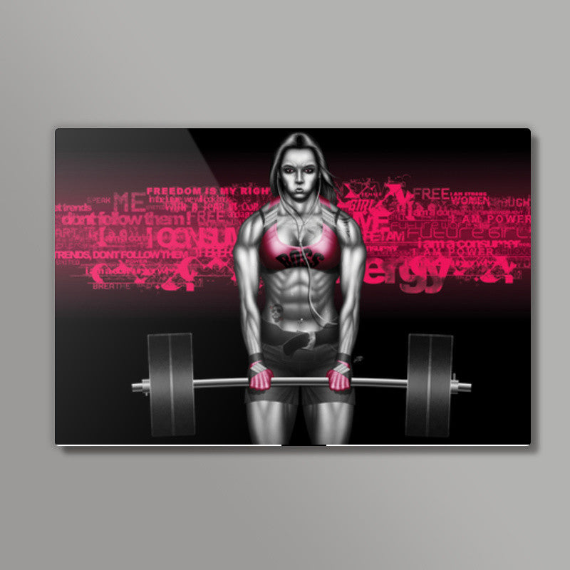 strong chick Wall Art