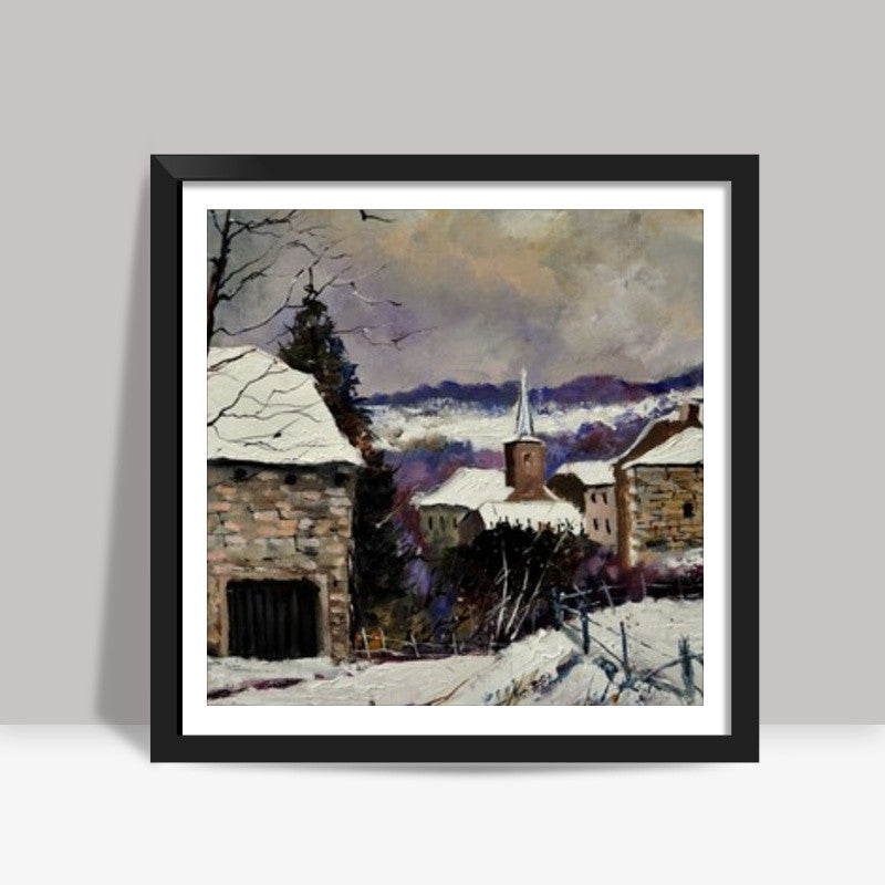 Snwo in Gendron Square Art Prints