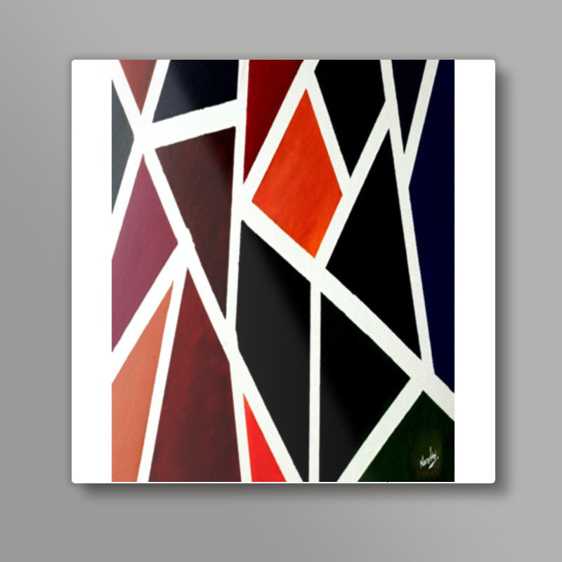 Shades | Abstract - Oil Painting Square Art Prints