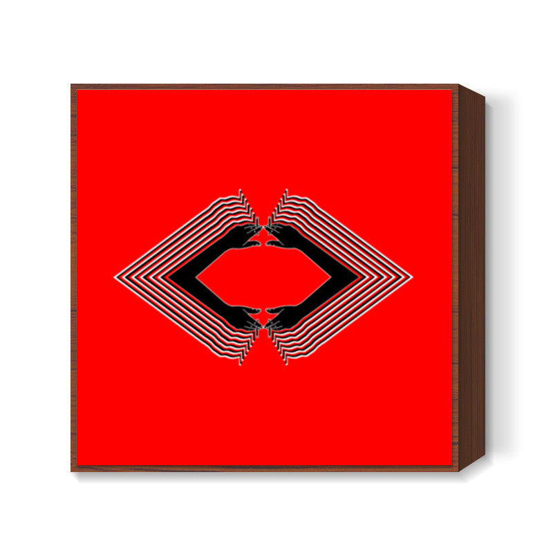Smokin Kiss Love Square Art Prints